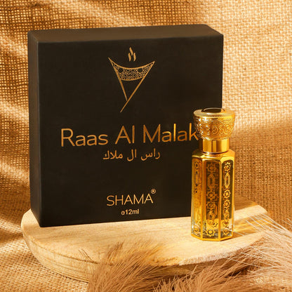 Shama Raas al Malak: Premium Woody Attar – A Fragrance of Royal Elegance